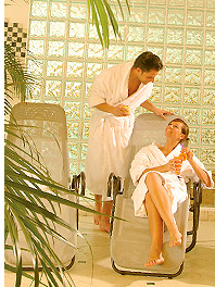 Wellnessbereich des Hotels im Pustertal